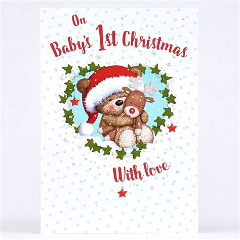 Check spelling or type a new query. Christmas Card - Baby's First Christmas Hugs | Only £0.99