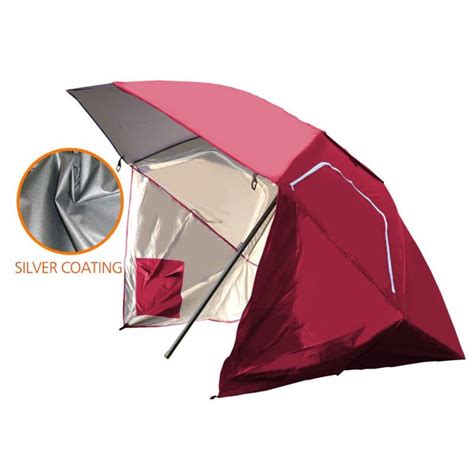 8ft Portable All Weather Shelter Umbrella Tent Red