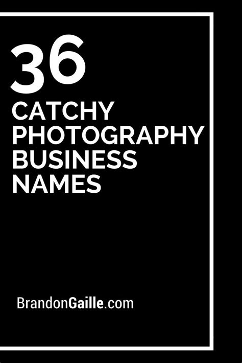 Photography Business Name Ideas Examples And Forms
