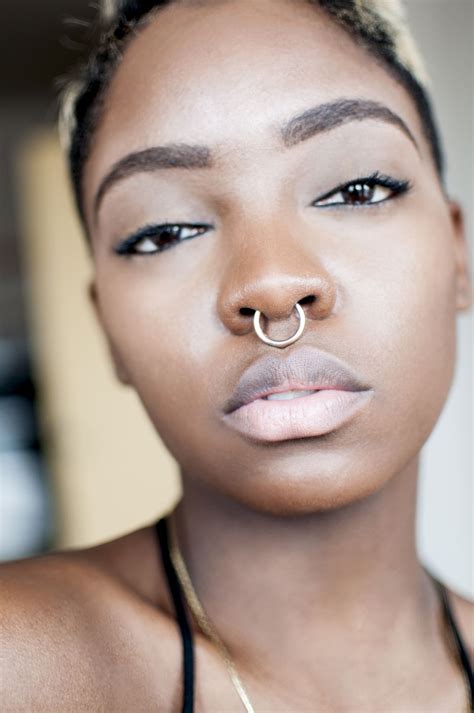 Beautiful With Bull Nose Ring Bull Nose Piercing Bull Nose Ring Piercings For Girls