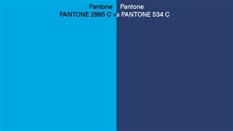Pantone 2995 C Vs Pantone 534 C Side By Side Comparison