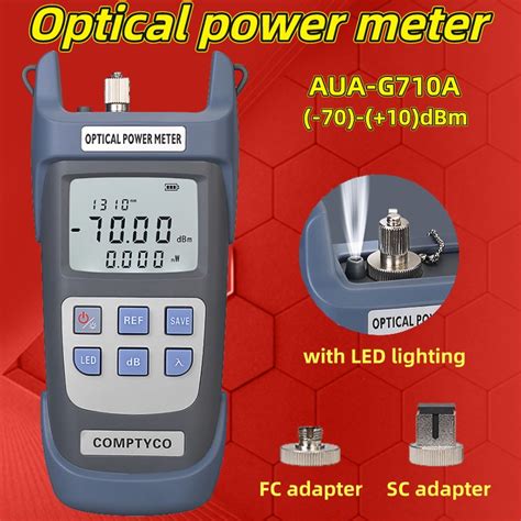 Comptyco Aua G710ag510a Ftth Optical Power Meter With Led Lighting 70~10dbm 50~26dbm