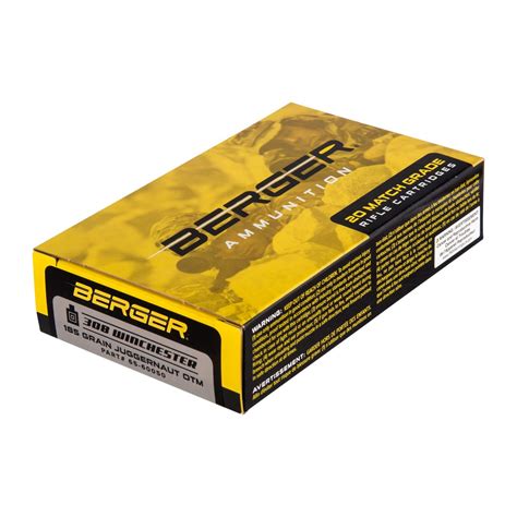 Berger Bullets Match Grade Tactical 308 Winchester Ammo Sinclair Intl