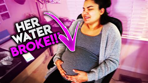 Her Water Broke Hours Before Labor And Delivery 41 Weeks Pregnant Youtube