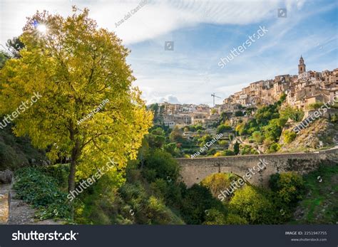 Panoramic Image View Bocairent Village Against Stock Photo 2251947755