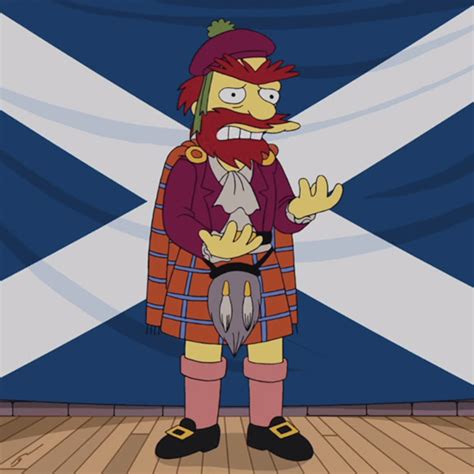 The Simpsons Groundskeeper Willie Gets Amped Up About Scotland