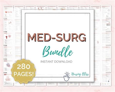 Med Surg Study Guide Bundle Nursing Notes 280 Pages Ekgs Etsy