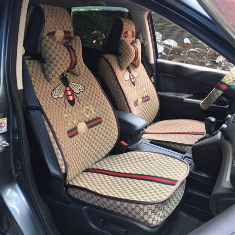 The front bucket cover allows integrated airbag compatibility. $369.71 Beautiful Jacquard Fashion Gucci Bee Car Seat ...