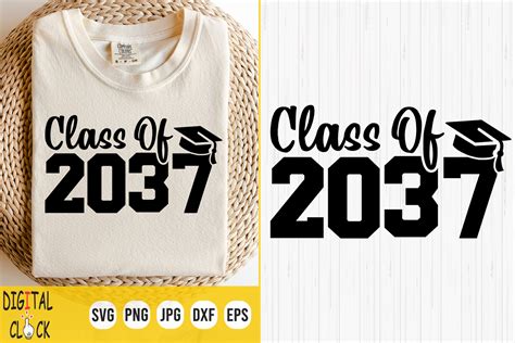 Class Of 2037 Graduation Senior 2037 Svg Graphic By Digital Click Store