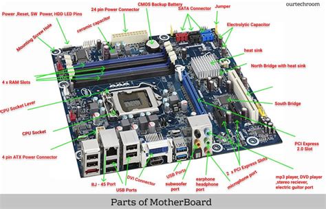 Motherboard Anatomy Connections And Components Of The Pc Motherboard