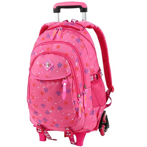 Vip Rolling Backpacks Trolley School Bag Stylish Wheeled Backpack