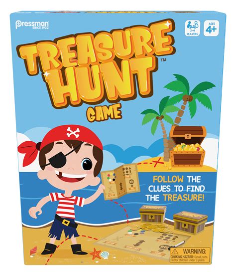Pressman Treasure Hunt Educational Card Game