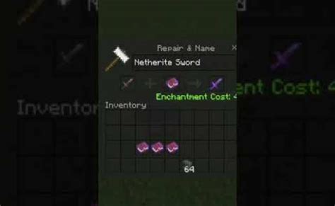 How To Make Best Enchantment For Your Netherite Sword Perfect