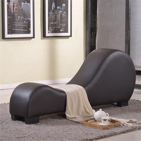 Versa Chair Curved Back Leatherette Multi Purpose Chair In Dark Brown Upholstered Chaise
