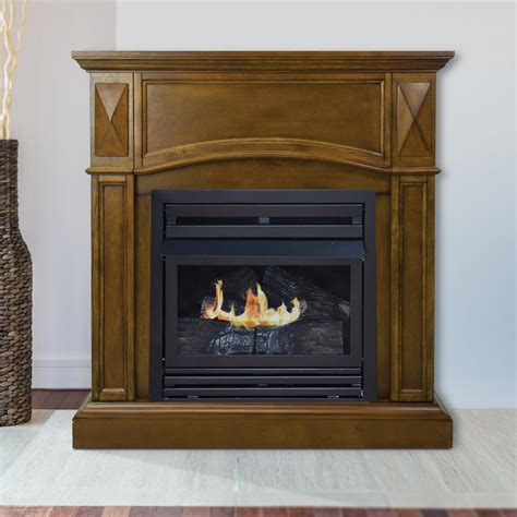Pleasant Hearth Compact 36 In Vent Free Gas Fireplace In Heritage Vff
