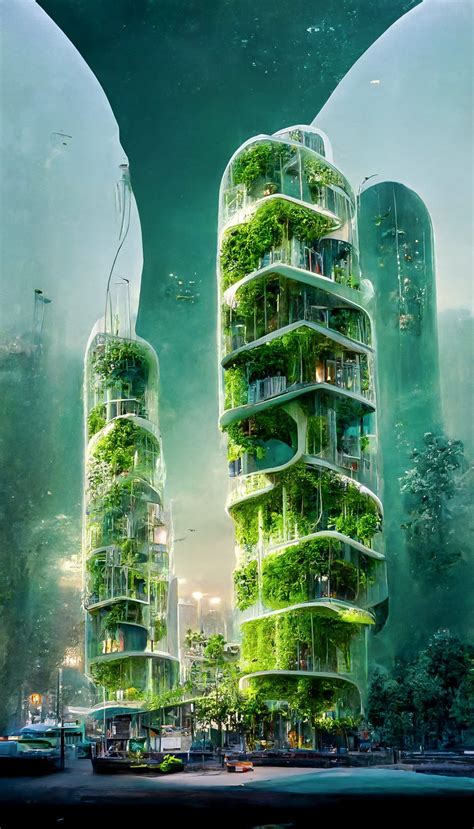 Ai Envisions Futuristic Sustainable City With Biophilic Skyscrapers