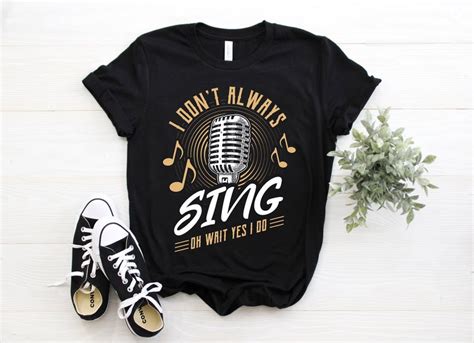 Singer Unisex T Shirt Singing Shirt T For Singer Singer Etsy Tank Top Long Sleeve Long