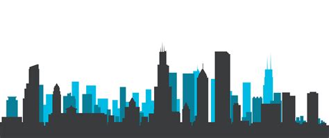 Chicago Skyline Silhouette Royalty Free Silhouette Png Download
