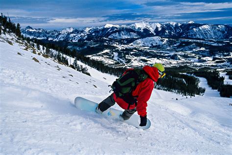 Snowboarding Big Sky Resort Montana Usa Blaine Harrington Iii
