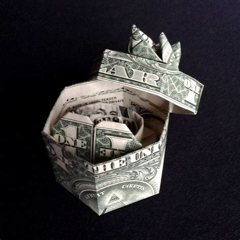 Origami Hexagonal Small Ring Box With Lid Money Mini T Etsy