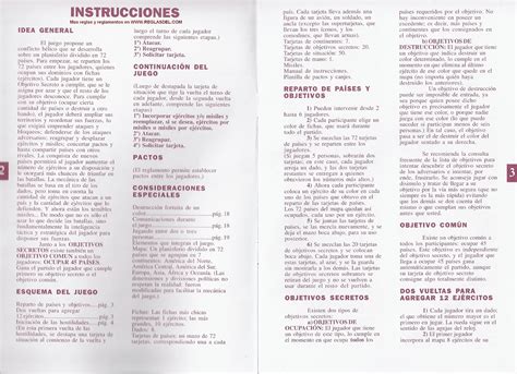 Juegos tradicionales instrucciones de algunos juegos : Reglas y Reglamentos: TEG Revancha Manual de Intrucciones