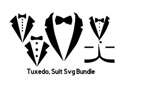Tuxedo Svg Bow Tie Tuxedo Shirt Svg Tuxedo Shirt Wedding Tux Cutting