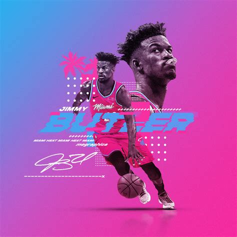 Jimmy Butler Miami Heat Graphic Personal On Behance Miami Heat Nba