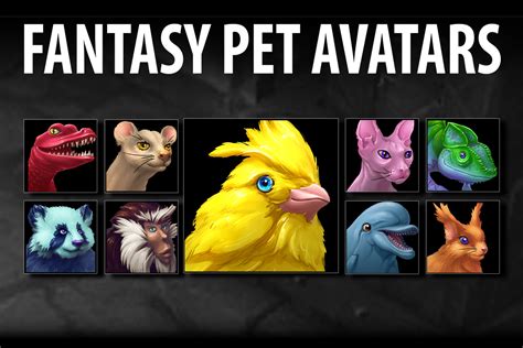 Fantasy Pet Avatars 2d Icons Unity Asset Store