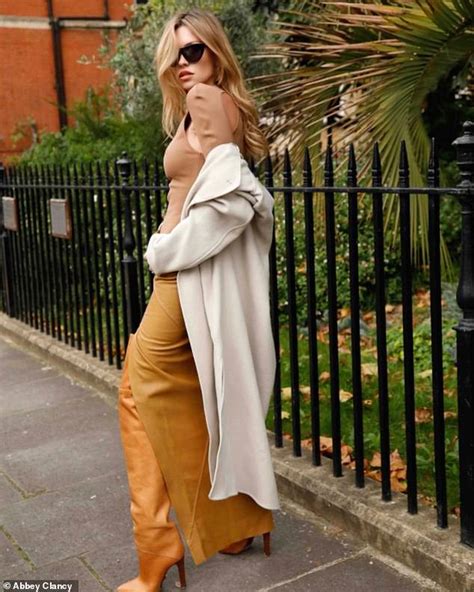 abbey clancy puts her outstanding sartorial taste on full display in chic