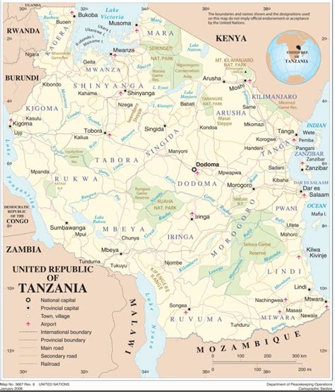 Data Downloading Map Of Each Region Of Tanzania Geographic