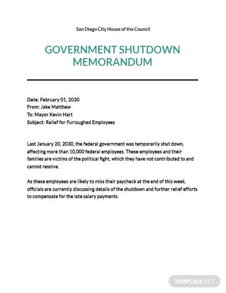 8 Government Memo Templates Free Downloads