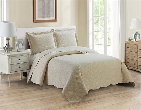 Buy Home Collection 3pc Fullqueen Over Size Luxury Embossed Bedspread