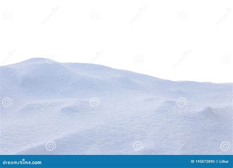 A Beautiful Snowdrift Isolated On White Backgroundwinter Snow