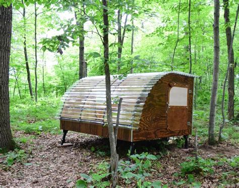 Couple Build 500 Micro Cabin In The Woods Micro Cabin Cabins In The