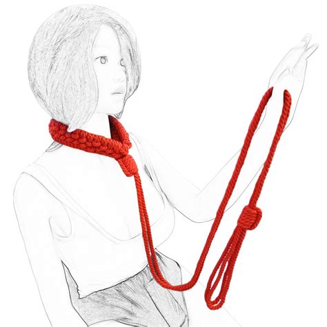 Collar And Leash Handmade Bondage Gear Japanese Style Bdsm Hemp Cotton Rope Bondage Restraints