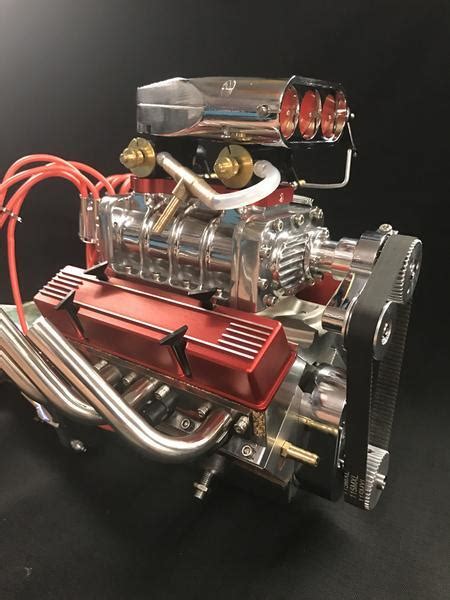 14 Scale V8 Nitro Powered Single Carburetor Working Engine