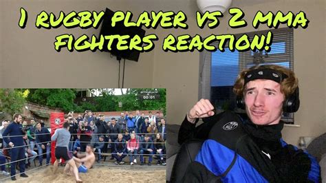1 Rugby Player Vs 2 Mma Fighters Reaction He Got Slumped Youtube