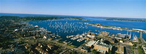Aerial View Of Newport Harbor Newport Harbor Aerial View Panoramic