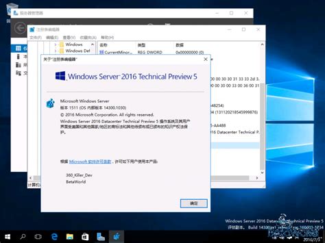 Windows Server 2016100143001030rs1 Release Svc160603 1734