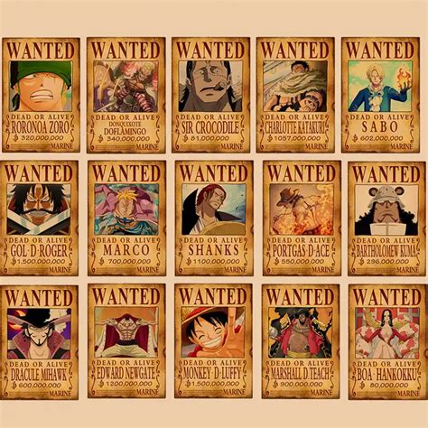 Bounty Poster One Piece Lakaran