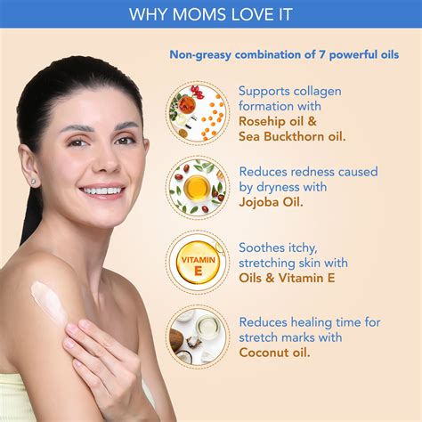 the moms co natural stretch oil for stretch marks with vitamin e and coconut oil buy the moms co