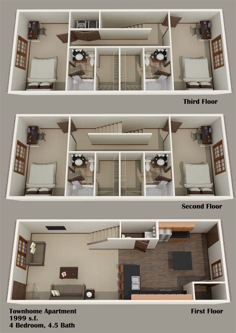 apartments with townhomes floor plans - vanslaceupwomens