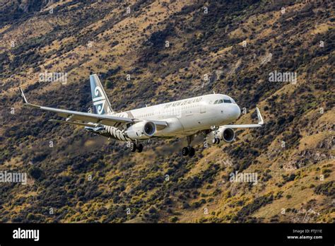 Air New Zealand Airbus A320 Twin Jetlanding At Zqn Airportqueenstown