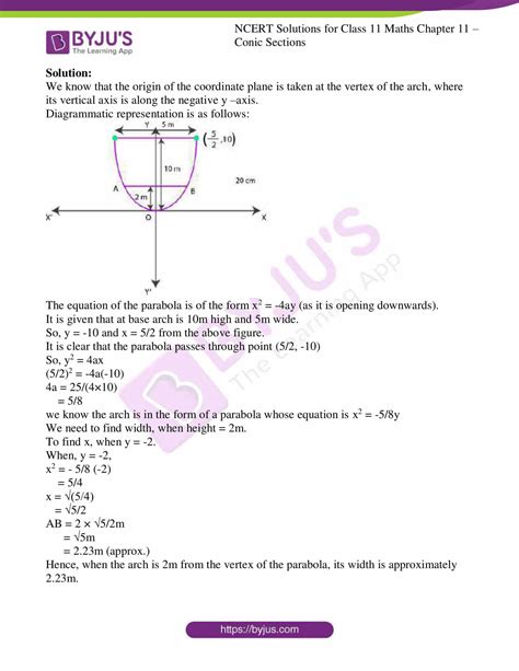 Ncert Solutions Class 11 Maths Chapter 11 Conic Sections Free Download