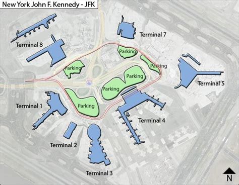 New York Kennedy Jfk Airport Terminal Map Map Jfk