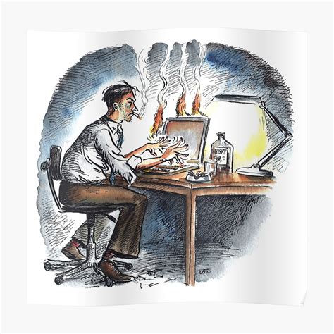 Burning The Midnight Oil Poster By Wonder Webb Redbubble