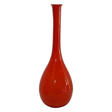 Collection Of 14 Red Coloured Glass Vases At 1stdibs