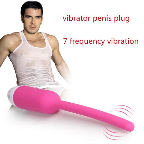 Buy Hot Penis Plug Urethral Sound 7 Frequency Vibrating Penis Plug Silicone