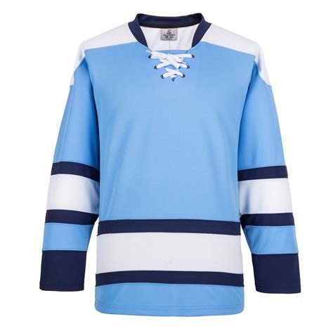 H900 E004 Blue Blank Hockey Practice Jerseys