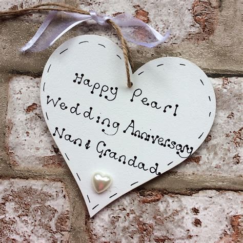 Shop hallmark for a variety of grandparents day gifts, from picture frames to travel mugs, to celebrate grandma and papa—by whatever name they're called. Personalised 30th / Pearl Wedding anniversary gift for ...